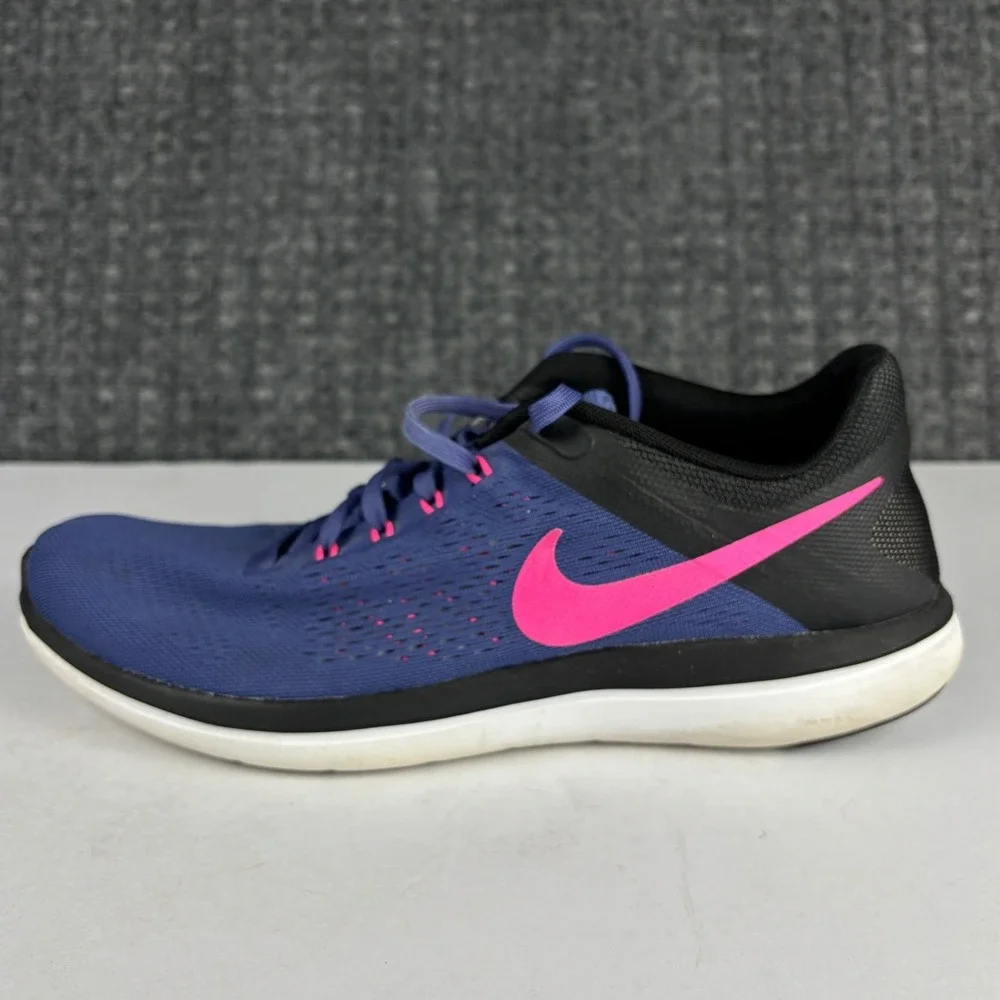 Nike Flex Experience RN 5 Running Shoes 830751-500 Size 12 Blue Pink Black